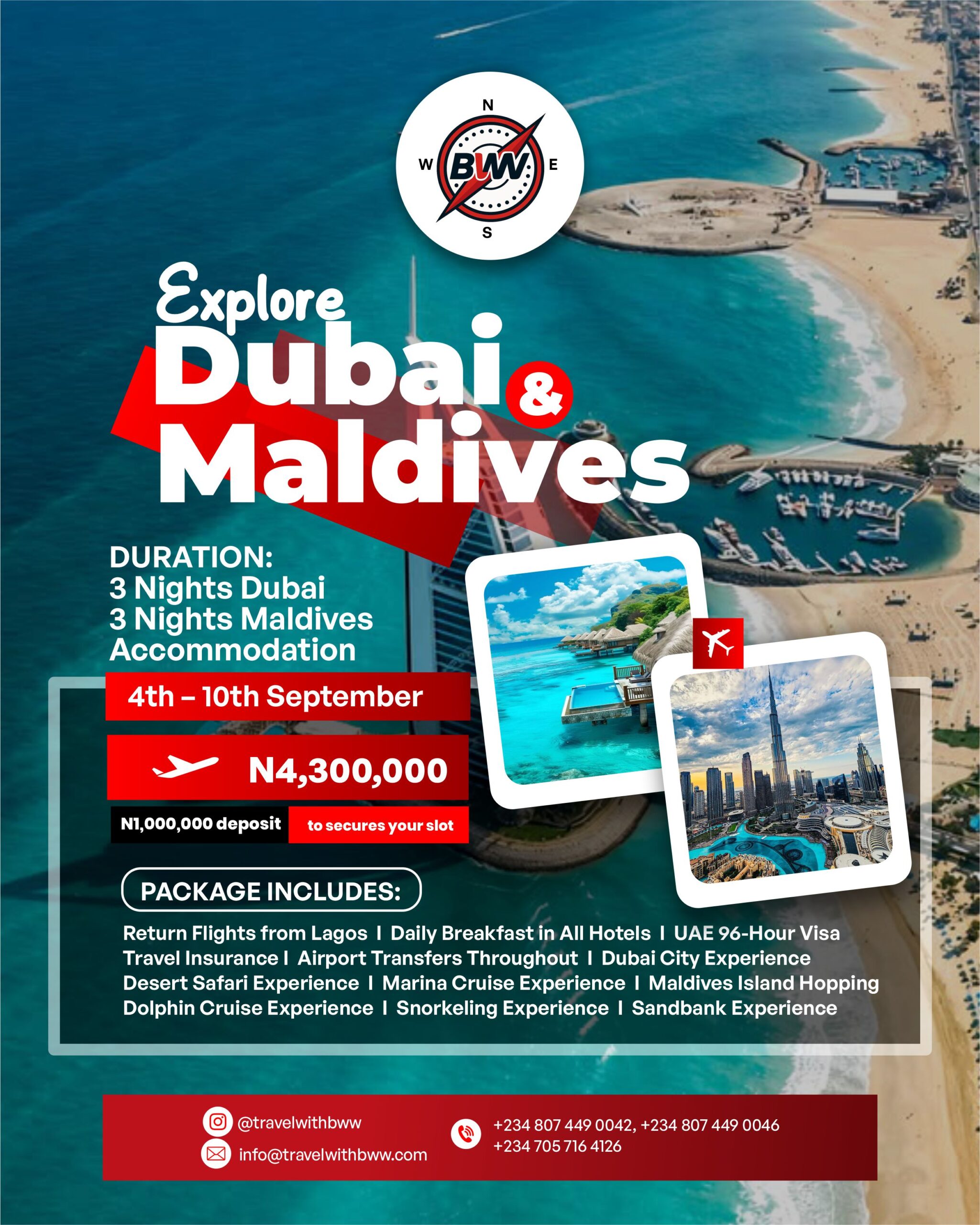 DUBAI AND MLDIVES